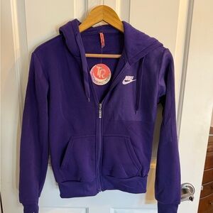Nike Kids Deep Purple Zip-Up Hoodie & Joggers